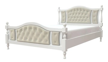 Кровать 2-х спальная Жасмин (Белый античный) 160х200 в Абакане