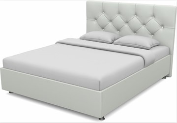 Полуторная кровать Моника 1400 с основанием (Nitro White) в Абакане