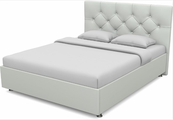 Полуторная кровать Моника 1400 с основанием (Nitro White) в Абакане - изображение