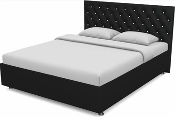 Двуспальная кровать Флоренция-А 1600 с основанием (Nitro Black) в Абакане