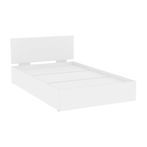 Кровать 1.5-спальная Алиса (L10) Белый, с основанием в Абакане