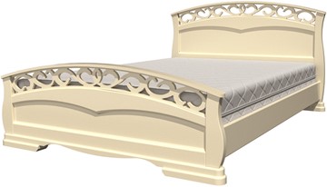 Кровать полутороспальная Грация-1 (слоновая кость) 140х200 в Абакане