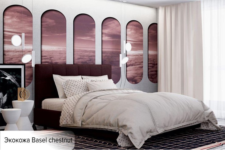 Полутороспальная кровать Капри 120х200 (с основанием) в Абакане - изображение 5