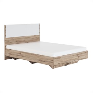 Кровать 1.5-спальная Николь (мод.1.2) 1,4 белая экокожа, с ортопедическим основанием в Абакане