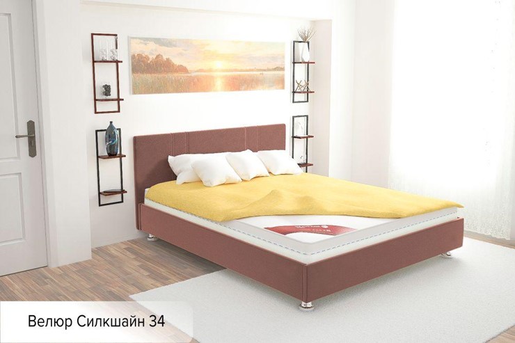 Кровать полуторная Вена 140х200 (с основанием) в Абакане - изображение 1