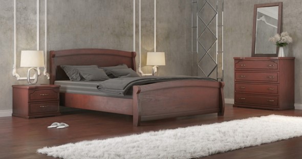 Двуспальная кровать Магнат 160*200 с основанием в Абакане - изображение