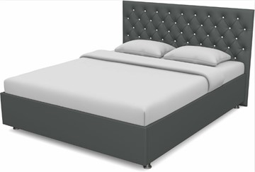 Кровать 1.5-спальная Флоренция-А 1400 с основанием (Nitro Grey) в Абакане