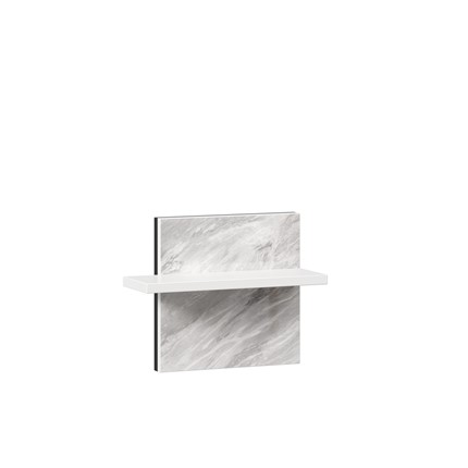Полка навесная Норд 677.130 (Белый/Статуарио) в Абакане - изображение