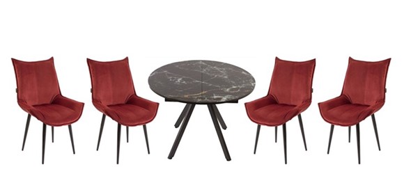 Обеденный набор стол Олимп, 4 стула Осло в Абакане - изображение