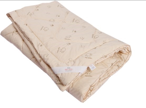 Одеяло Овечья шерсть, теплое, ПВХ, тик в Абакане - изображение