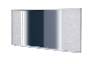 Настенное зеркало Vittoria с подсветкой, Флок (Бентлей Светло-серый) в Абакане