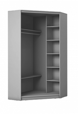 Шкаф угловой Хит-У-24-4-77-29, Панда, Белый в Абакане - изображение 1