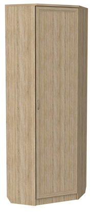 Шкаф 402 угловой со штангой, цвет Дуб Сонома в Абакане - изображение