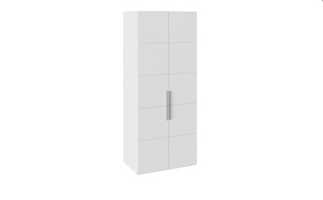 Шкаф распашной Наоми с 2-мя дверями, цвет Белый глянец СМ-208.07.03 в Абакане - предосмотр