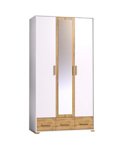 Шкаф для одежды Айрис 444, Белый-Дуб золотистый в Абакане