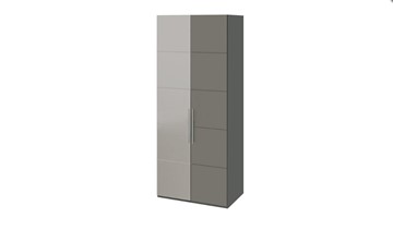 Шкаф Наоми с 1 зеркальной левой дверью, цвет Фон серый, Джут СМ-208.07.04 L в Абакане