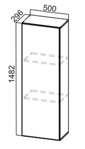 Шкаф-надстройка Стайл, ПН500(912/296), МДФ в Абакане