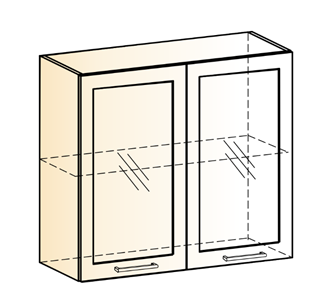 Кухонный шкаф Яна L800 Н720 (2 дв. рам.) в Абакане