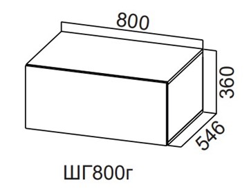 Кухонный шкаф Модерн New, ШГ800г/360, МДФ в Абакане