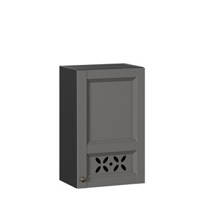 Навесной кухонный шкаф Амели-3 450 ЛД 299.330.000.028, Черный/Оникс серый в Абакане