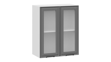 Кухонный шкаф Белладжио 1В6С (Белый, Софт графит) в Абакане