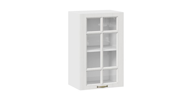 Кухонный навесной шкаф Лина 1В45С (Белый/Белый) в Абакане - изображение