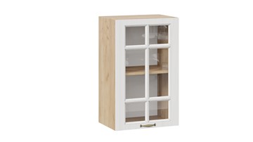 Навесной кухонный шкаф Лина 1В45С (Дуб Крафт Золотой/Белый) в Абакане