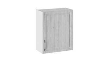 Навесной кухонный шкаф Прованс (Белый глянец/Санторини светлый) В_72-60_1ДР в Абакане