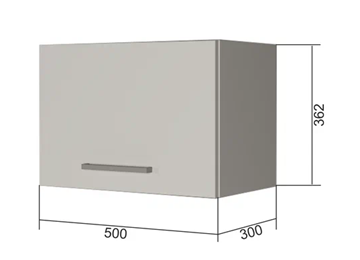 Навесной кухонный шкаф В350, Белое гладкое Ламарти/Антрацит в Абакане