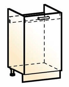 Шкаф рабочий под мойку Стоун L500 (1 дв. гл.) в Абакане