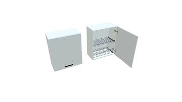 Кухонный шкаф ВС7 60, Белое гладкое Ламарти/Белый в Абакане