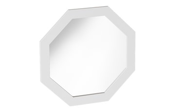 Настенное зеркало Калгари Дуб натуральный светлый/Белый матовый в Абакане