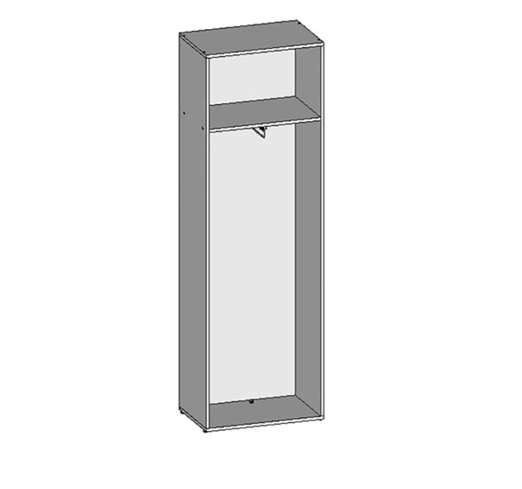 Шкаф для одежды НШ-10, Белый в Абакане - изображение 1