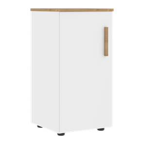 Низкий шкаф колонна с глухой дверью левой FORTA Белый-Дуб Гамильтон FLC 40.1 (L) (399х404х801) в Абакане