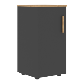 Низкий шкаф колонна с левой дверью FORTA Графит-Дуб Гамильтон  FLC 40.1 (L) (399х404х801) в Абакане