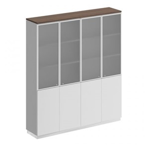 Шкаф для документов со стеклянными дверьми Speech Cube (180.2x40x203.4) СИ 315 ДГ БП ДГ/ХР в Абакане