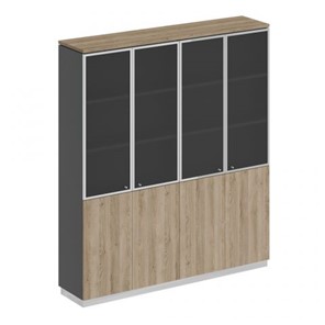 Шкаф для документов со стеклянными дверьми Speech Cube (180.2x40x203.4) СИ 315 ДС АР ДС/ХР в Абакане