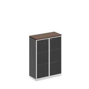 Шкаф для документов средний стекло в рамке Speech Cube (90x40x124.6) СИ 319 ДГ АР ХР в Абакане
