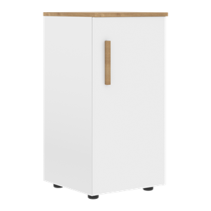 Низкий шкаф колонна с правой дверью FORTA Белый-Дуб Гамильтон FLC 40.1 (R) (399х404х801) в Абакане