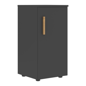 Низкий шкаф колонна с правой дверью FORTA Черный Графит FLC 40.1 (R) (399х404х801) в Абакане