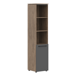 Шкаф колонка с глухой нижней дверью MORRIS TREND Антрацит/Кария Пальмира MHC 42.5 (429х423х1956) в Абакане