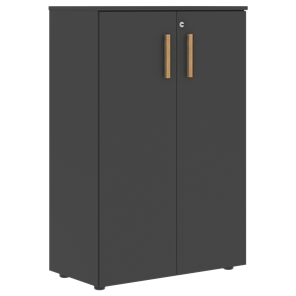 Шкаф с глухими средними дверьми FORTA Черный Графит  FMC 80.1(Z) (798х404х1197) в Абакане