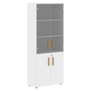 Шкаф комбинированный FORTA Белый FHC 80.2(Z) (798х404х1965) в Абакане