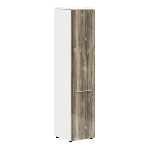 Шкаф высокий MORRIS  Дуб Базель/Белый MHC 42.1 (429х423х1956) в Абакане