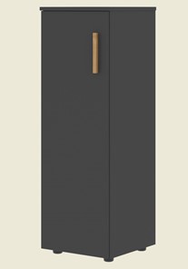 Средний шкаф колонна с глухой дверью левой FORTA Черный Графит   FMC 40.1 (L) (399х404х801) в Абакане