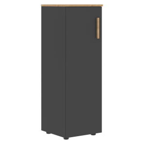 Средний шкаф колонна с левой дверью FORTA Графит-Дуб Гамильтон   FMC 40.1 (L) (399х404х801) в Абакане