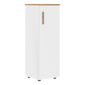 Средний шкаф колонна с правой дверью FORTA Белый-Дуб Гамильтон  FMC 40.1 (R) (399х404х801) в Абакане
