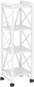 Стеллаж подкатной Loft VR.L-MST.K-4.4, Белый/Белый металл в Абакане