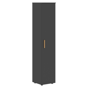Шкаф колонна высокий с глухой дверью FORTA Черный Графит  FHC 40.1 (L/R) (399х404х1965) в Абакане