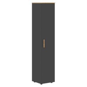 Высокий шкаф колонна с глухой дверью FORTA Графит-Дуб Гамильтон   FHC 40.1 (L/R) (399х404х1965) в Абакане